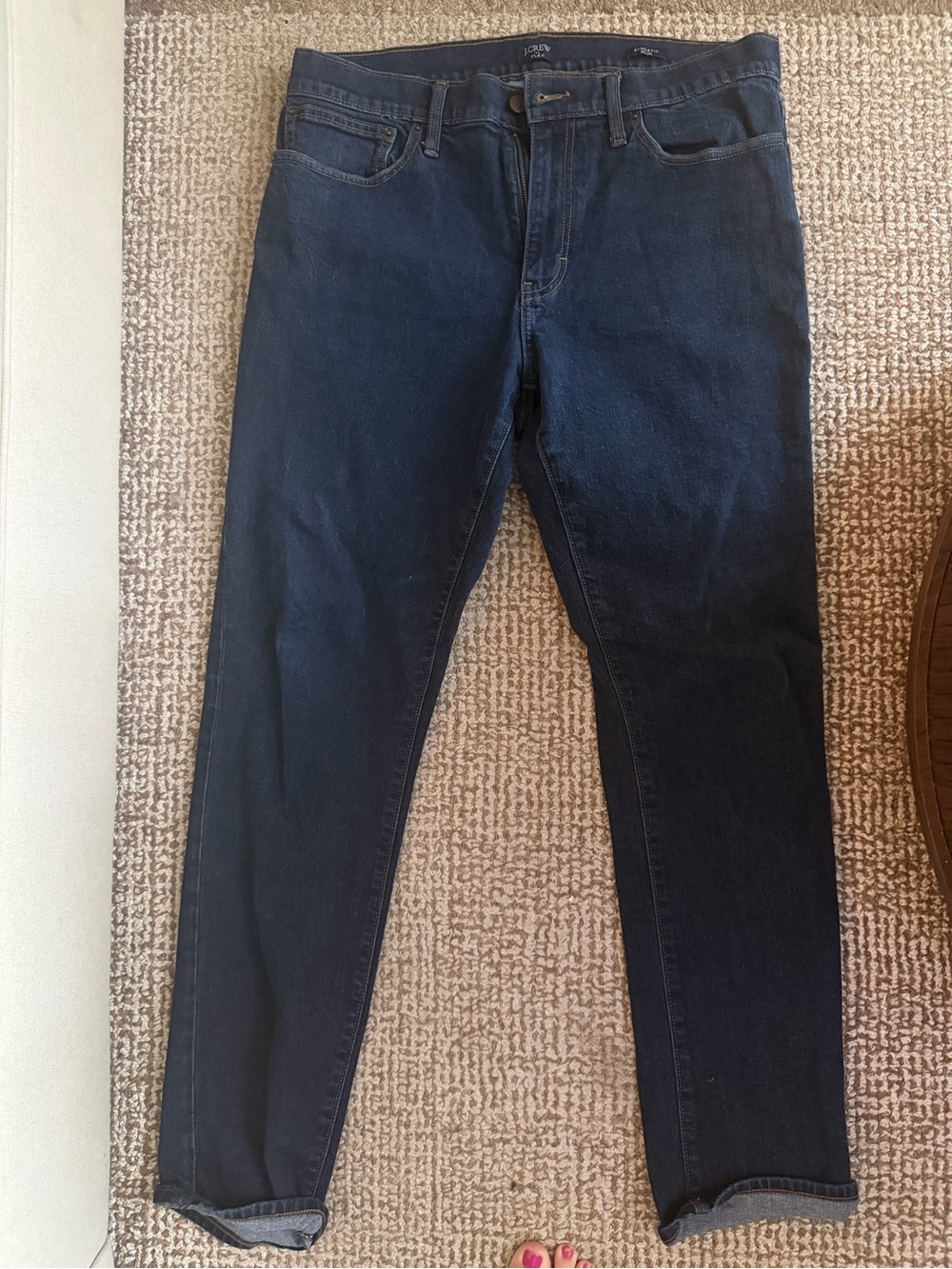 J. Crew Men’s Dark Indigo Straight Jeans